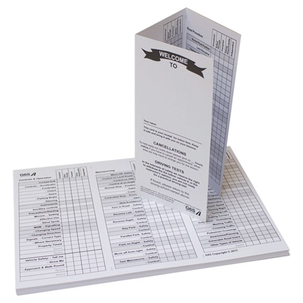Trifold Appointment cards Black and White